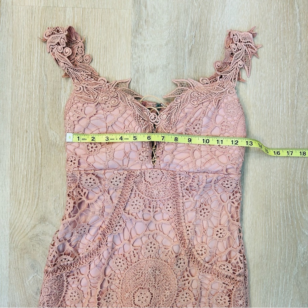Fashion Nova Pink Lace Mini Dress - Picture 3 of 12